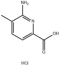 2-Pyridinecarboxylic acid, 6-amino-5-methyl-, hydrochloride (1:1) Struktur