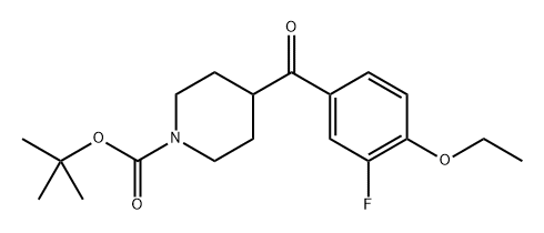 tert-butyl 4-(4-ethoxybenzoyl)piperidine-1-carboxylate Struktur