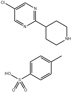 Pyrimidine, 5-chloro-2-(4-piperidinyl)-, 4-methylbenzenesulfonate (1:1) Struktur