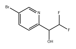 1-(5-bromopyridin-2-yl)-2,2-difluoroethan-1-ol Struktur