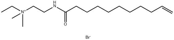 Ethanaminium, N-ethyl-N,N-dimethyl-2-[(1-oxo-10-undecen-1-yl)amino]-, bromide (1:1) Struktur