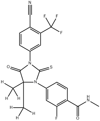 [2H6]-Enzalutamide Struktur