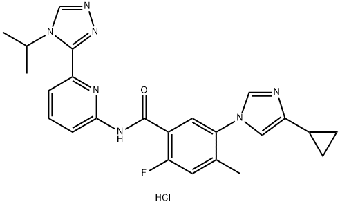 Selonsertib HCl salt, GS-4997 HCl salt Struktur
