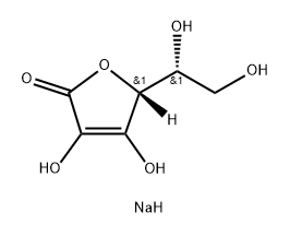 D-erythro-Hex-2-enonic acid, γ-lactone, sodium salt (1:2) Struktur