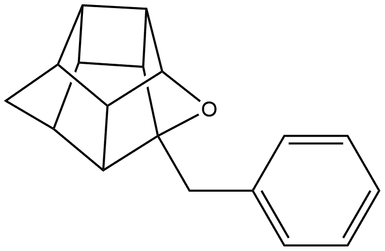 4-Benzyl-5-oxahexacyclo[5.4.1.0^{2,6}.0^{3,10}.0^{4,8}.0^{9,12}]dodecane Struktur