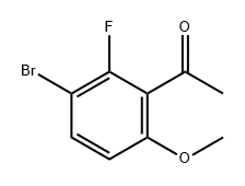 1-(3-溴-2-氟-6-甲氧基苯基)乙烷-1-酮, 1503621-43-9, 結(jié)構(gòu)式