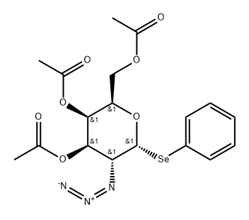 Phenyl 3,4,6-tri-O-acetyl-2-azido-2-deoxy-1-seleno-α-D-galactopyranoside Struktur