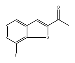 1-(7-fluoro-1-benzothiophen-2-yl)ethan-1-one Struktur