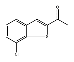 1-(7-chloro-1-benzothiophen-2-yl)ethan-1-one Struktur