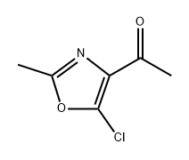 1-(5-chloro-2-methyl-1,3-oxazol-4-yl)ethan-1-one Struktur