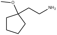 2-(1-methoxycyclopentyl)ethan-1-amine Struktur