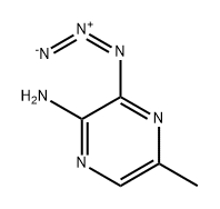 2-Pyrazinamine, 3-azido-5-methyl- Struktur