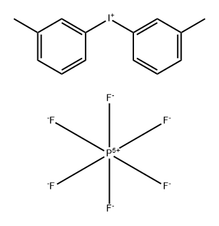 Iodonium, bis(3-methylphenyl)-, hexafluorophosphate(1-) (1:1) Struktur