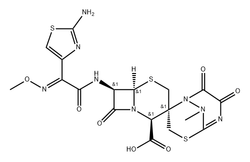 Ceftriaxone sodium impurity 13 Struktur