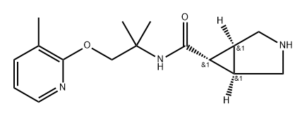 rac-(1R,5S,6R)-N-{2-methyl-1-[(3-methylpyridin-2-yl)oxy]propan-2-yl}-3-azabicyclo[3.1.0]hexane-6-carboxamide, 1638588-92-7, 結(jié)構(gòu)式