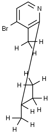 4-Bromo-[2-(sec-butyl)-3-methyl-d12]-pyridine Struktur