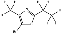 5-Bromo-(4-methyl-2-ethyl-d8)-thiazole Structure