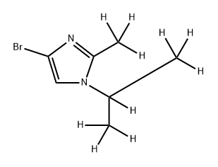 4-Bromo-[1-(iso-propyl)-2-methyl-d10]-imidazole Struktur