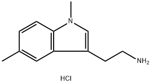 2-(1,5-dimethyl-1H-indol-3-yl)ethan-1-amine hydrochloride Structure