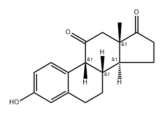 (9β)-3-Hydroxyestra-1,3,5(10)-triene-11,17-dione Struktur