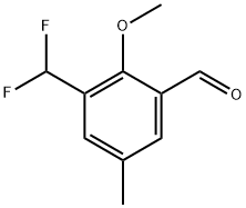 3-(Difluoromethyl)-2-methoxy-5-methylbenzaldehyde Struktur
