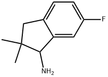 6-Fluoro-2,3-dihydro-2,2-dimethyl-1H-inden-1-amine Struktur
