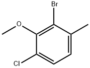 2-bromo-4-chloro-3-methoxy-1-methylbenzene Struktur
