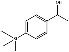 Benzenemethanol, α-methyl-4-(trimethylsilyl)- Struktur