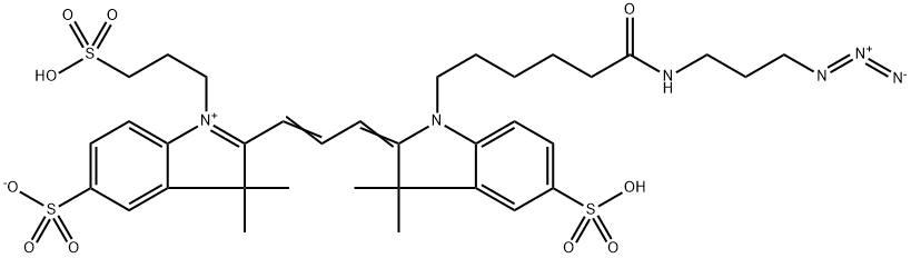 Sulfo-Cy5.5 Azide Struktur