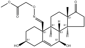 Acetic acid, [[[(3beta,7beta,19E)-3,7-dihydroxy-17-oxoandrost-5-en-19- Struktur