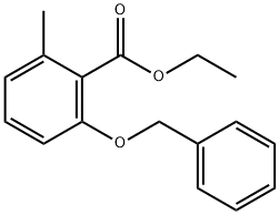 Ethyl 2-methyl-6-(phenylmethoxy)benzoate Struktur