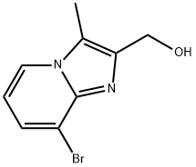{8-bromo-3-methylimidazo[1,2-a]pyridin-2-yl}methanol Struktur