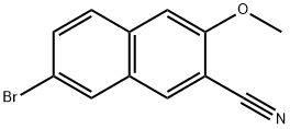 7-bromo-3-methoxynaphthalene-2-carbonitrile Struktur