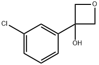 3-(3-chlorophenyl)oxetan-3-ol Struktur
