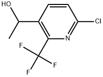 6-Chloro-α-methyl-2-(trifluoromethyl)-3-pyridinemethanol Struktur