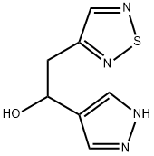 1,2,5-Thiadiazole-3-ethanol, α-1H-pyrazol-4-yl- Struktur