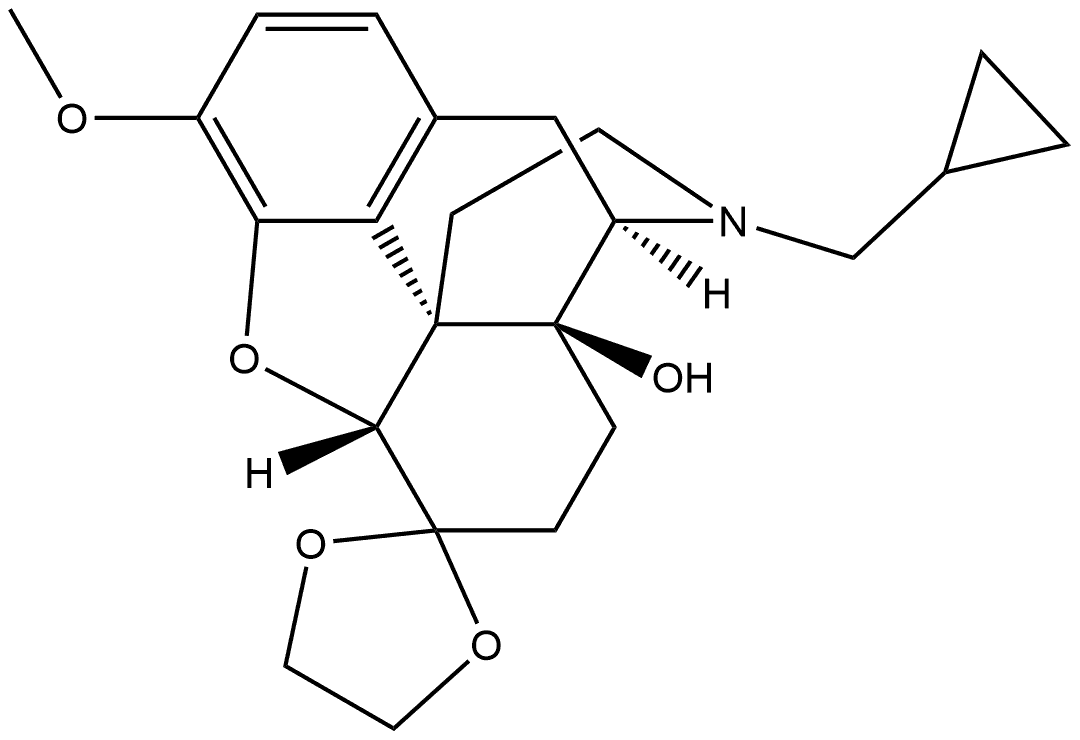 3-O-Methylnaltrexone Ethylene Ketal, 197242-23-2, 結(jié)構(gòu)式