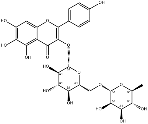 6-羥基山柰酚-3-O-蕓香糖苷 結(jié)構(gòu)式