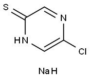2(1H)-Pyrazinethione, 5-chloro-, sodium salt (1:1) Struktur