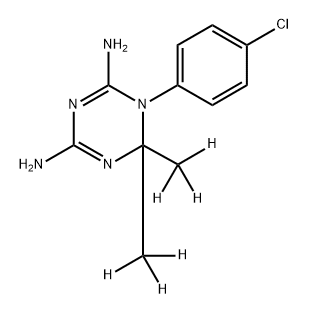Cycloguanil-d6 HCl Struktur