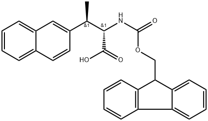 2-Naphthalenepropanoic acid, α-[[(9H-fluoren-9-ylmethoxy)carbonyl]amino]-β-methyl-, (αS,βR)-|2-Naphthalenepropanoic acid, α-[[(9H-fluoren-9-ylmethoxy)carbonyl]amino]-β-methyl-, (αS,βR)-