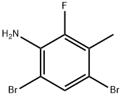 4,6-dibromo-2-fluoro-3-methylaniline Struktur