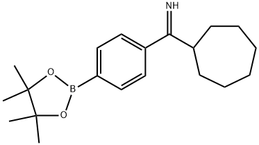 Cycloheptanemethanimine, α-[4-(4,4,5,5-tetramethyl-1,3,2-dioxaborolan-2-yl)phenyl]- Struktur