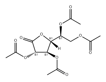 2,3,5,6-Tetra-O-acetyl-D-galactono-1,4-lactone Struktur