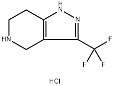 1H-PYRAZOLO[4,3-C]PYRIDINE, 4,5,6,7-TETRAHYDRO-3-(TRIFLUOROMETHYL)-, HYDROCHLORIDE (1:2), 2102410-08-0, 結(jié)構(gòu)式