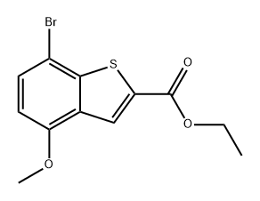 ethyl 7-bromo-4-methoxybenzo[b]thiophene-2-carboxylate Struktur