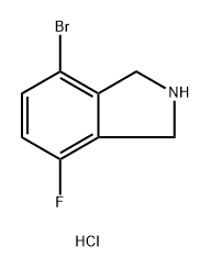 1H-Isoindole, 4-bromo-7-fluoro-2,3-dihydro-, hydrochloride (1:1) Struktur