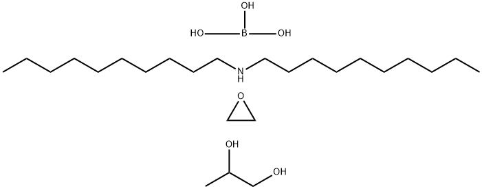 N-Didecyl-N-dipolyethoxyammonium borate/Didecylpolyoxethylammonium borate (Polymeric betaine) Structure