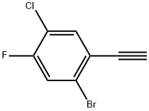 1-Bromo-4-chloro-2-ethynyl-5-fluorobenzene Struktur