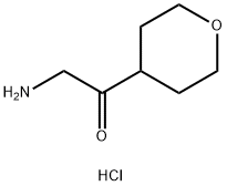 2-amino-1-(oxan-4-yl)ethan-1-one hydrochloride Struktur